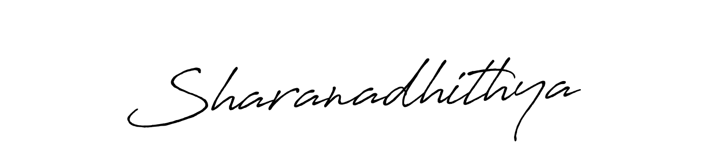 Design your own signature with our free online signature maker. With this signature software, you can create a handwritten (Antro_Vectra_Bolder) signature for name Sharanadhithya. Sharanadhithya signature style 7 images and pictures png