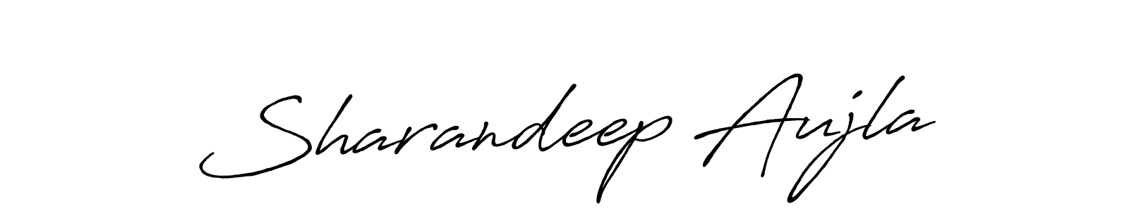 Make a beautiful signature design for name Sharandeep Aujla. With this signature (Antro_Vectra_Bolder) style, you can create a handwritten signature for free. Sharandeep Aujla signature style 7 images and pictures png