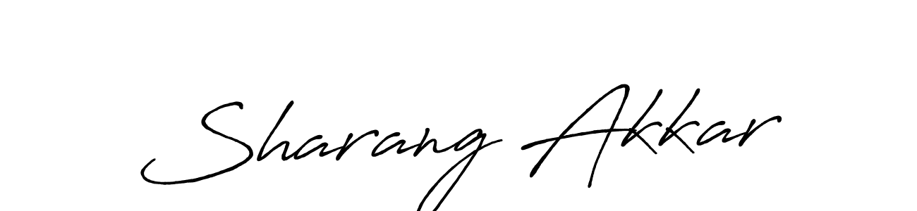It looks lik you need a new signature style for name Sharang Akkar. Design unique handwritten (Antro_Vectra_Bolder) signature with our free signature maker in just a few clicks. Sharang Akkar signature style 7 images and pictures png