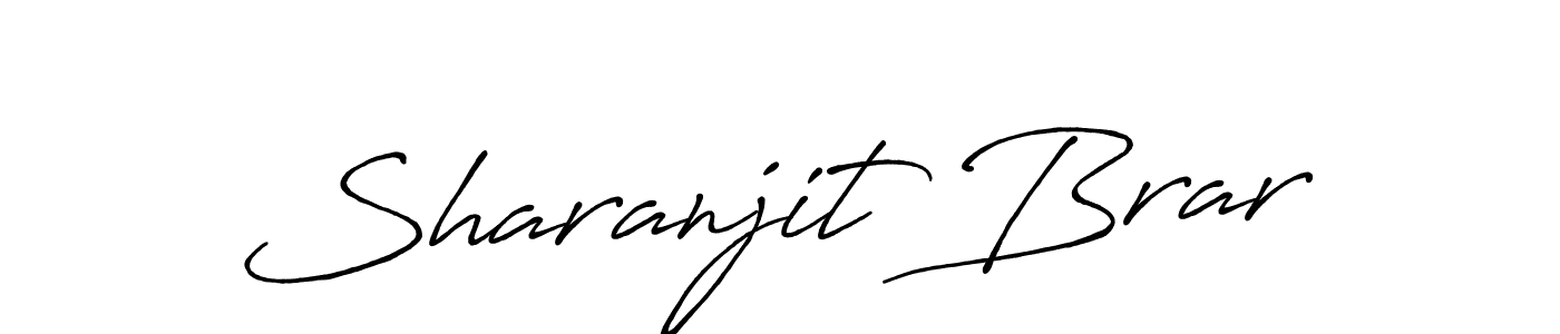 Use a signature maker to create a handwritten signature online. With this signature software, you can design (Antro_Vectra_Bolder) your own signature for name Sharanjit Brar. Sharanjit Brar signature style 7 images and pictures png