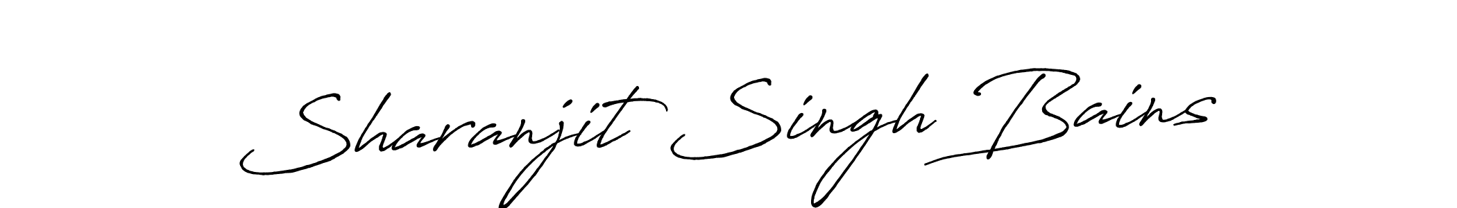 How to make Sharanjit Singh Bains signature? Antro_Vectra_Bolder is a professional autograph style. Create handwritten signature for Sharanjit Singh Bains name. Sharanjit Singh Bains signature style 7 images and pictures png