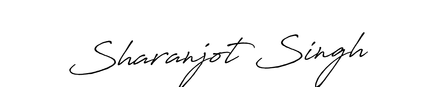 How to make Sharanjot Singh name signature. Use Antro_Vectra_Bolder style for creating short signs online. This is the latest handwritten sign. Sharanjot Singh signature style 7 images and pictures png