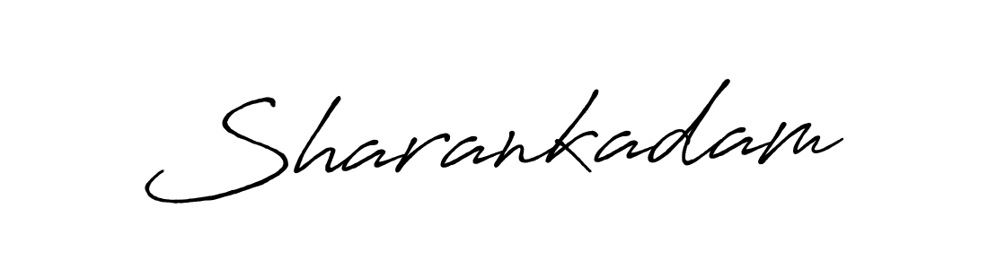 Use a signature maker to create a handwritten signature online. With this signature software, you can design (Antro_Vectra_Bolder) your own signature for name Sharankadam. Sharankadam signature style 7 images and pictures png