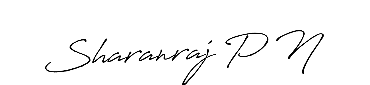 It looks lik you need a new signature style for name Sharanraj P N. Design unique handwritten (Antro_Vectra_Bolder) signature with our free signature maker in just a few clicks. Sharanraj P N signature style 7 images and pictures png