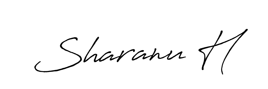 Make a short Sharanu H signature style. Manage your documents anywhere anytime using Antro_Vectra_Bolder. Create and add eSignatures, submit forms, share and send files easily. Sharanu H signature style 7 images and pictures png