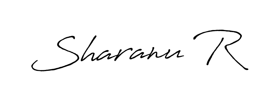 Make a beautiful signature design for name Sharanu R. With this signature (Antro_Vectra_Bolder) style, you can create a handwritten signature for free. Sharanu R signature style 7 images and pictures png