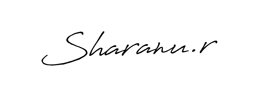 It looks lik you need a new signature style for name Sharanu.r. Design unique handwritten (Antro_Vectra_Bolder) signature with our free signature maker in just a few clicks. Sharanu.r signature style 7 images and pictures png