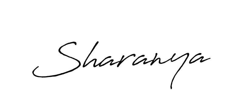 Use a signature maker to create a handwritten signature online. With this signature software, you can design (Antro_Vectra_Bolder) your own signature for name Sharanya. Sharanya signature style 7 images and pictures png