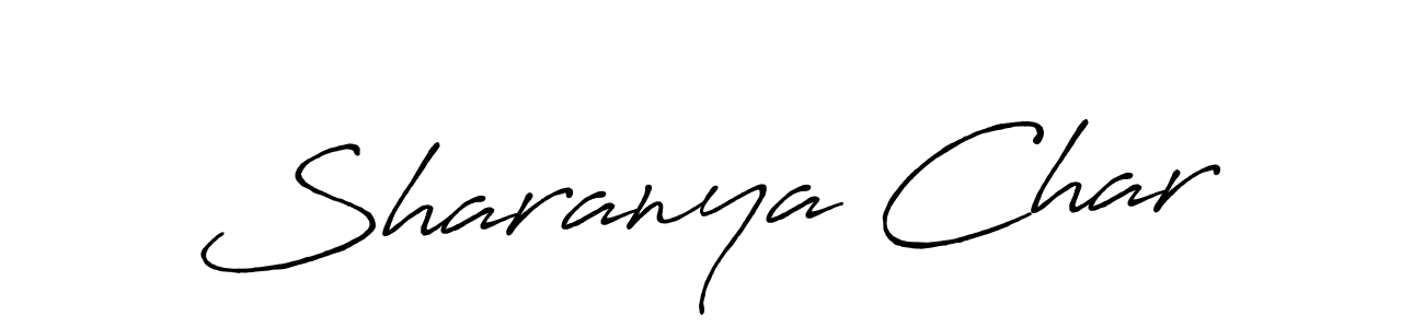 Use a signature maker to create a handwritten signature online. With this signature software, you can design (Antro_Vectra_Bolder) your own signature for name Sharanya Char. Sharanya Char signature style 7 images and pictures png