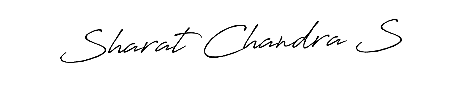 Make a beautiful signature design for name Sharat Chandra S. With this signature (Antro_Vectra_Bolder) style, you can create a handwritten signature for free. Sharat Chandra S signature style 7 images and pictures png