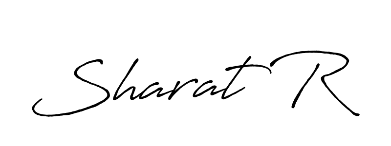 How to make Sharat R name signature. Use Antro_Vectra_Bolder style for creating short signs online. This is the latest handwritten sign. Sharat R signature style 7 images and pictures png