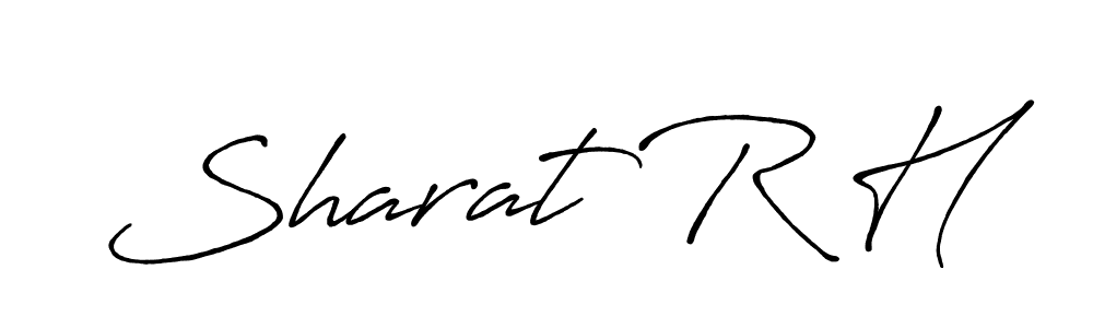 Create a beautiful signature design for name Sharat R H. With this signature (Antro_Vectra_Bolder) fonts, you can make a handwritten signature for free. Sharat R H signature style 7 images and pictures png
