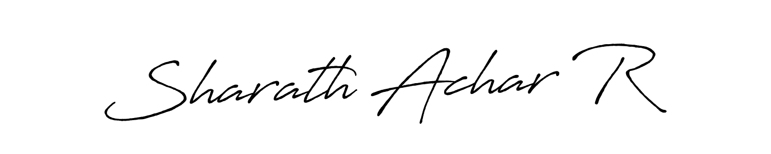 Also we have Sharath Achar R name is the best signature style. Create professional handwritten signature collection using Antro_Vectra_Bolder autograph style. Sharath Achar R signature style 7 images and pictures png