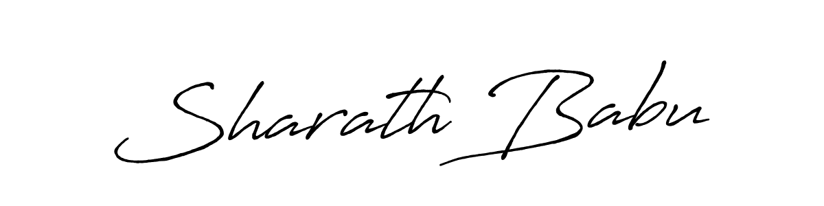 Use a signature maker to create a handwritten signature online. With this signature software, you can design (Antro_Vectra_Bolder) your own signature for name Sharath Babu. Sharath Babu signature style 7 images and pictures png