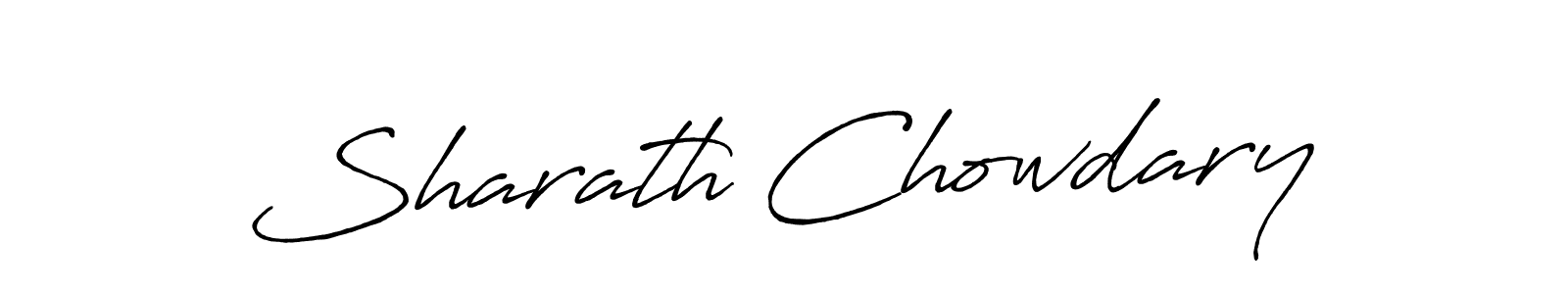 Make a short Sharath Chowdary signature style. Manage your documents anywhere anytime using Antro_Vectra_Bolder. Create and add eSignatures, submit forms, share and send files easily. Sharath Chowdary signature style 7 images and pictures png