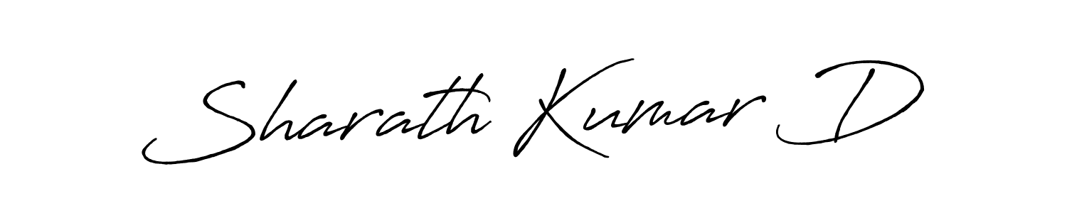 Also we have Sharath Kumar D name is the best signature style. Create professional handwritten signature collection using Antro_Vectra_Bolder autograph style. Sharath Kumar D signature style 7 images and pictures png