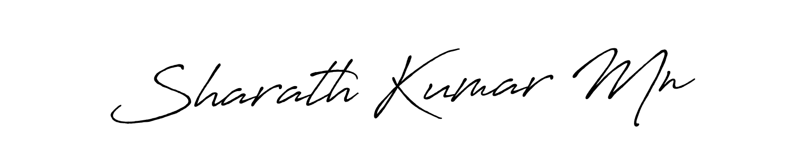Make a beautiful signature design for name Sharath Kumar Mn. With this signature (Antro_Vectra_Bolder) style, you can create a handwritten signature for free. Sharath Kumar Mn signature style 7 images and pictures png