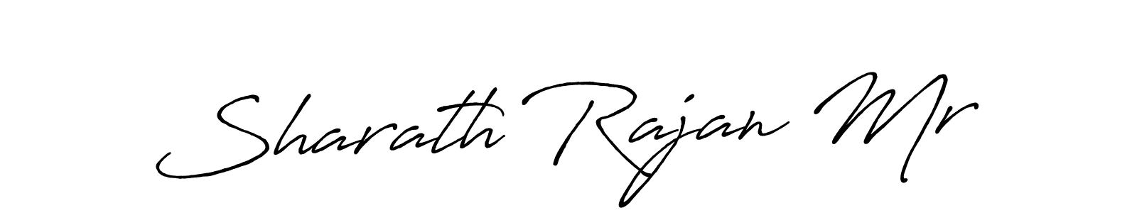 How to make Sharath Rajan Mr name signature. Use Antro_Vectra_Bolder style for creating short signs online. This is the latest handwritten sign. Sharath Rajan Mr signature style 7 images and pictures png