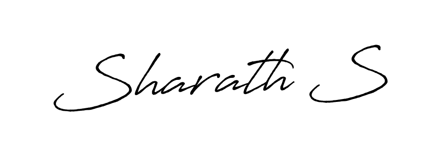 How to make Sharath S signature? Antro_Vectra_Bolder is a professional autograph style. Create handwritten signature for Sharath S name. Sharath S signature style 7 images and pictures png