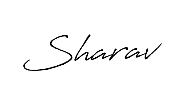 Create a beautiful signature design for name Sharav. With this signature (Antro_Vectra_Bolder) fonts, you can make a handwritten signature for free. Sharav signature style 7 images and pictures png