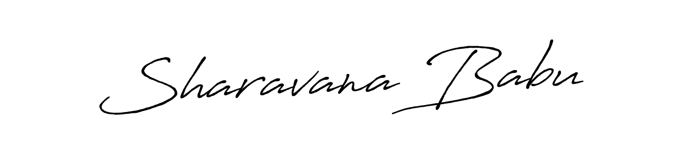 Design your own signature with our free online signature maker. With this signature software, you can create a handwritten (Antro_Vectra_Bolder) signature for name Sharavana Babu. Sharavana Babu signature style 7 images and pictures png