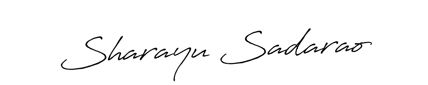 Once you've used our free online signature maker to create your best signature Antro_Vectra_Bolder style, it's time to enjoy all of the benefits that Sharayu Sadarao name signing documents. Sharayu Sadarao signature style 7 images and pictures png
