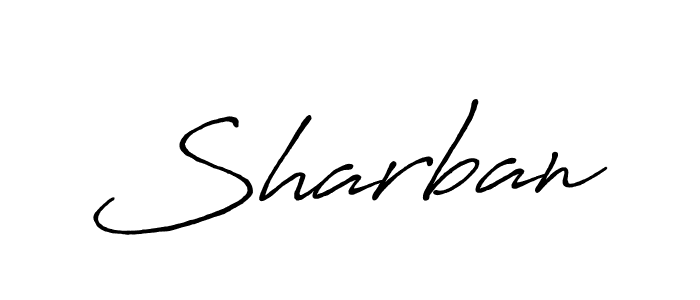 Use a signature maker to create a handwritten signature online. With this signature software, you can design (Antro_Vectra_Bolder) your own signature for name Sharban. Sharban signature style 7 images and pictures png