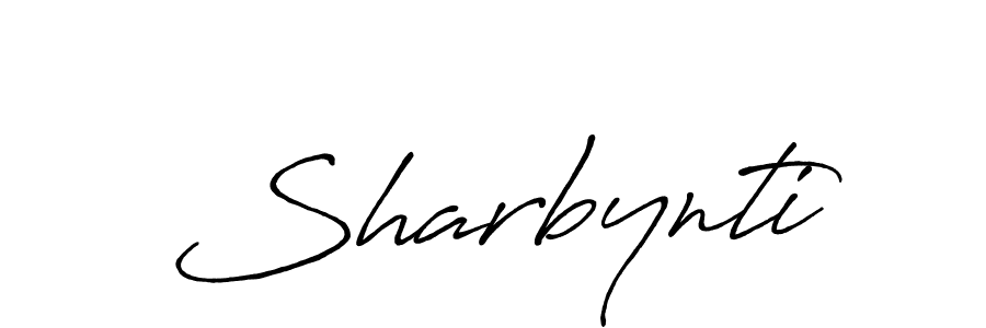 if you are searching for the best signature style for your name Sharbynti. so please give up your signature search. here we have designed multiple signature styles  using Antro_Vectra_Bolder. Sharbynti signature style 7 images and pictures png
