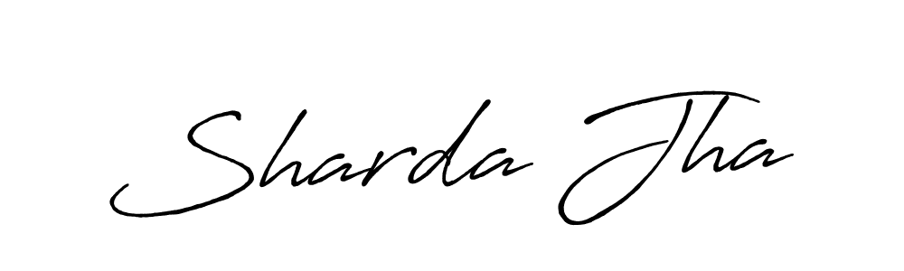 Also You can easily find your signature by using the search form. We will create Sharda Jha name handwritten signature images for you free of cost using Antro_Vectra_Bolder sign style. Sharda Jha signature style 7 images and pictures png