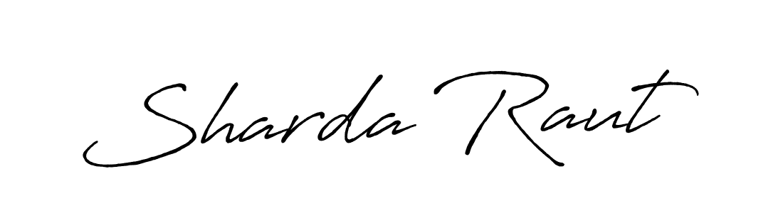 How to make Sharda Raut signature? Antro_Vectra_Bolder is a professional autograph style. Create handwritten signature for Sharda Raut name. Sharda Raut signature style 7 images and pictures png