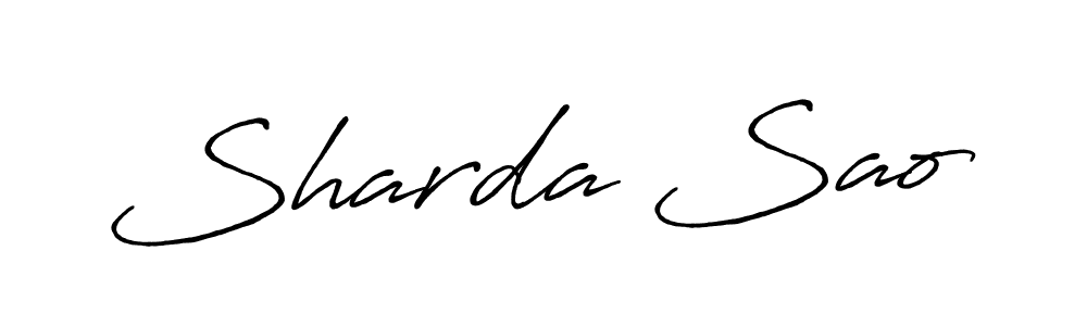 See photos of Sharda Sao official signature by Spectra . Check more albums & portfolios. Read reviews & check more about Antro_Vectra_Bolder font. Sharda Sao signature style 7 images and pictures png