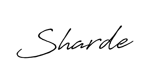 Sharde stylish signature style. Best Handwritten Sign (Antro_Vectra_Bolder) for my name. Handwritten Signature Collection Ideas for my name Sharde. Sharde signature style 7 images and pictures png