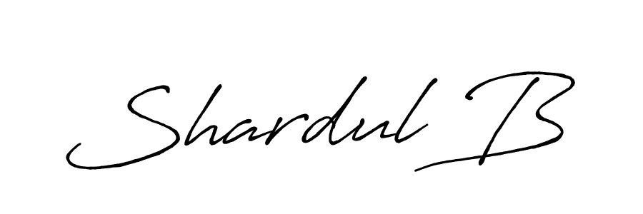 How to make Shardul B signature? Antro_Vectra_Bolder is a professional autograph style. Create handwritten signature for Shardul B name. Shardul B signature style 7 images and pictures png