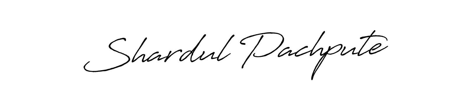 Create a beautiful signature design for name Shardul Pachpute. With this signature (Antro_Vectra_Bolder) fonts, you can make a handwritten signature for free. Shardul Pachpute signature style 7 images and pictures png