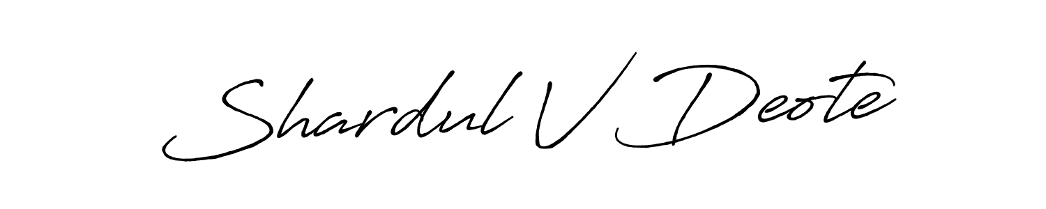 This is the best signature style for the Shardul V Deote name. Also you like these signature font (Antro_Vectra_Bolder). Mix name signature. Shardul V Deote signature style 7 images and pictures png
