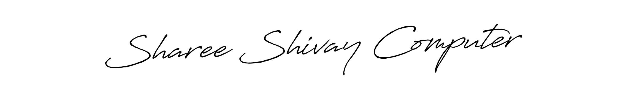 How to make Sharee Shivay Computer name signature. Use Antro_Vectra_Bolder style for creating short signs online. This is the latest handwritten sign. Sharee Shivay Computer signature style 7 images and pictures png