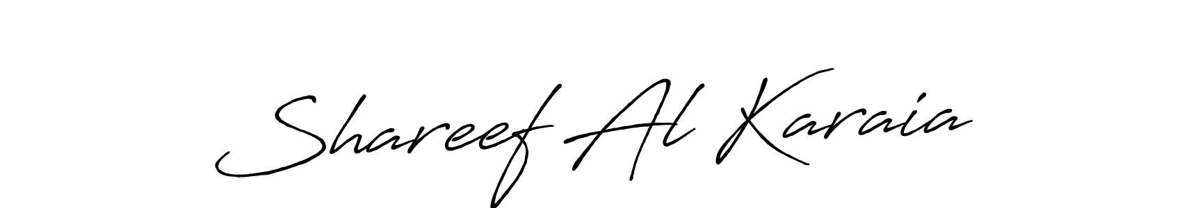 It looks lik you need a new signature style for name Shareef Al Karaia. Design unique handwritten (Antro_Vectra_Bolder) signature with our free signature maker in just a few clicks. Shareef Al Karaia signature style 7 images and pictures png