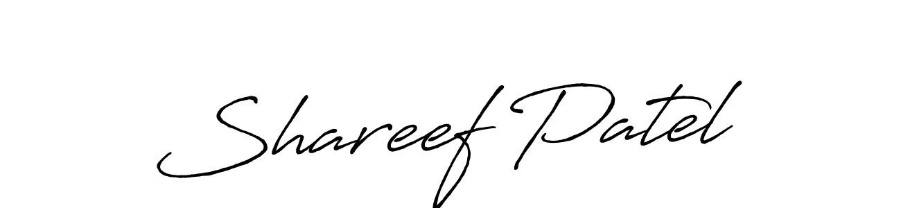 It looks lik you need a new signature style for name Shareef Patel. Design unique handwritten (Antro_Vectra_Bolder) signature with our free signature maker in just a few clicks. Shareef Patel signature style 7 images and pictures png