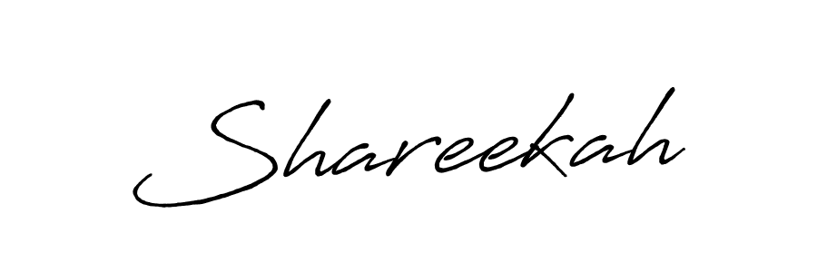 Also we have Shareekah name is the best signature style. Create professional handwritten signature collection using Antro_Vectra_Bolder autograph style. Shareekah signature style 7 images and pictures png