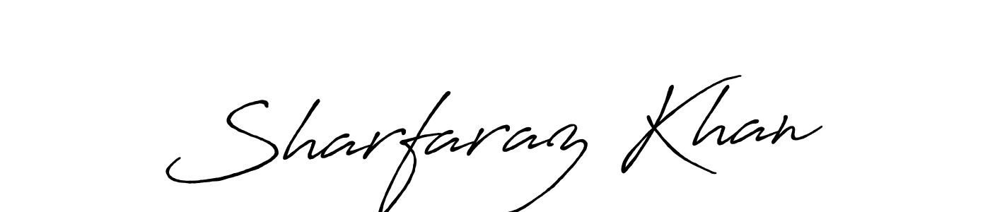 How to make Sharfaraz Khan name signature. Use Antro_Vectra_Bolder style for creating short signs online. This is the latest handwritten sign. Sharfaraz Khan signature style 7 images and pictures png