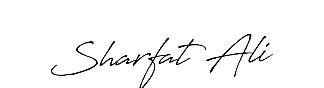 Sharfat Ali stylish signature style. Best Handwritten Sign (Antro_Vectra_Bolder) for my name. Handwritten Signature Collection Ideas for my name Sharfat Ali. Sharfat Ali signature style 7 images and pictures png