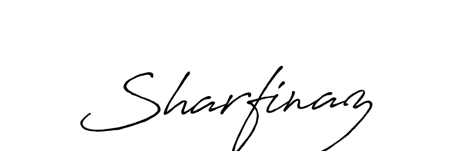 Design your own signature with our free online signature maker. With this signature software, you can create a handwritten (Antro_Vectra_Bolder) signature for name Sharfinaz. Sharfinaz signature style 7 images and pictures png