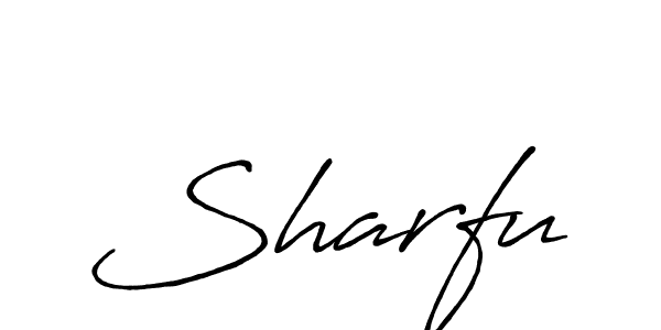 if you are searching for the best signature style for your name Sharfu. so please give up your signature search. here we have designed multiple signature styles  using Antro_Vectra_Bolder. Sharfu signature style 7 images and pictures png