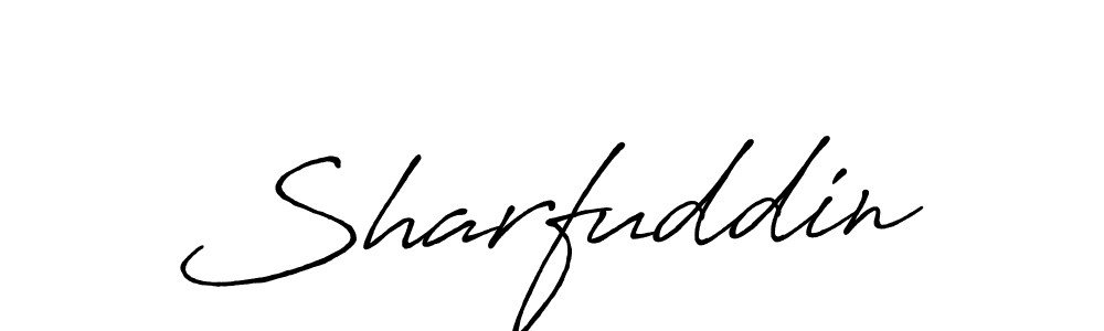 Sharfuddin stylish signature style. Best Handwritten Sign (Antro_Vectra_Bolder) for my name. Handwritten Signature Collection Ideas for my name Sharfuddin. Sharfuddin signature style 7 images and pictures png
