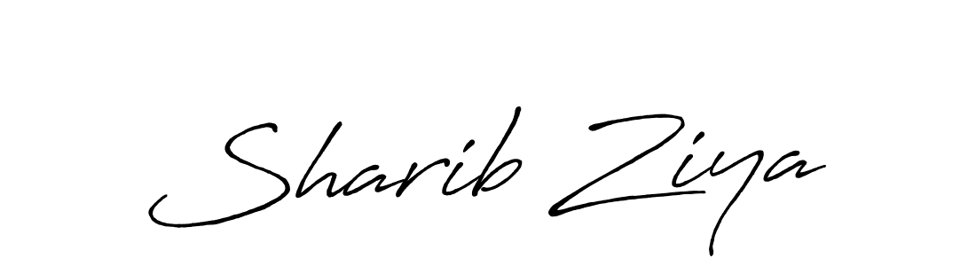 Sharib Ziya stylish signature style. Best Handwritten Sign (Antro_Vectra_Bolder) for my name. Handwritten Signature Collection Ideas for my name Sharib Ziya. Sharib Ziya signature style 7 images and pictures png