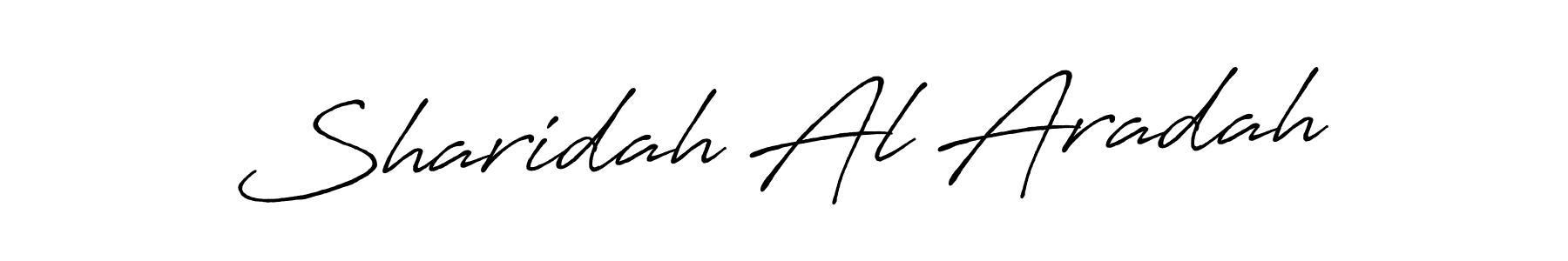 Use a signature maker to create a handwritten signature online. With this signature software, you can design (Antro_Vectra_Bolder) your own signature for name Sharidah Al Aradah. Sharidah Al Aradah signature style 7 images and pictures png