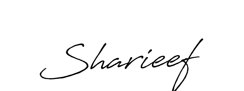 Use a signature maker to create a handwritten signature online. With this signature software, you can design (Antro_Vectra_Bolder) your own signature for name Sharieef. Sharieef signature style 7 images and pictures png