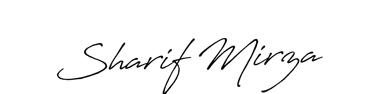 Make a short Sharif Mirza signature style. Manage your documents anywhere anytime using Antro_Vectra_Bolder. Create and add eSignatures, submit forms, share and send files easily. Sharif Mirza signature style 7 images and pictures png