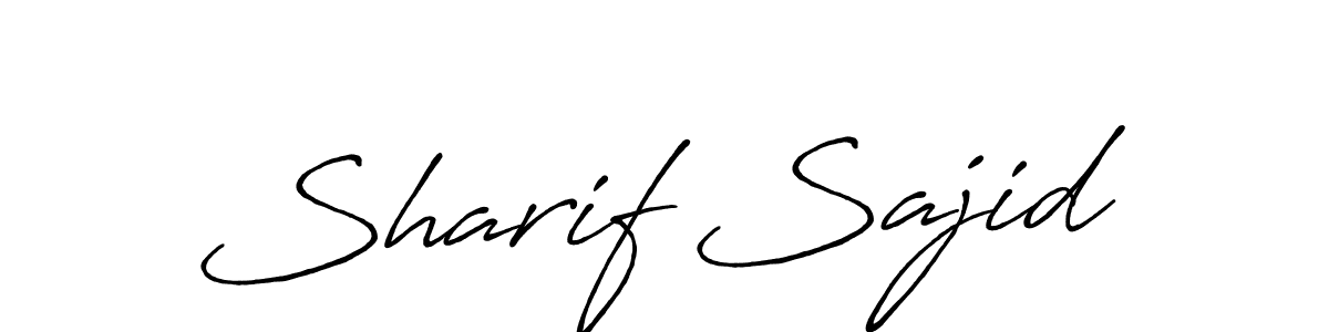 How to make Sharif Sajid signature? Antro_Vectra_Bolder is a professional autograph style. Create handwritten signature for Sharif Sajid name. Sharif Sajid signature style 7 images and pictures png