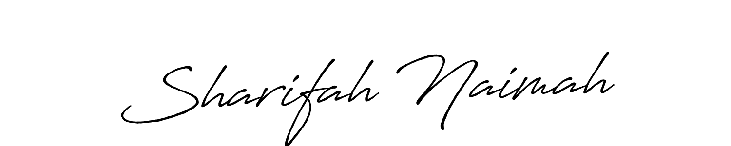 The best way (Antro_Vectra_Bolder) to make a short signature is to pick only two or three words in your name. The name Sharifah Naimah include a total of six letters. For converting this name. Sharifah Naimah signature style 7 images and pictures png